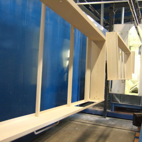 Poedercoating machineframes