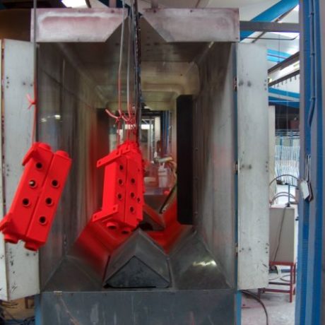 Poedercoating machinedelen