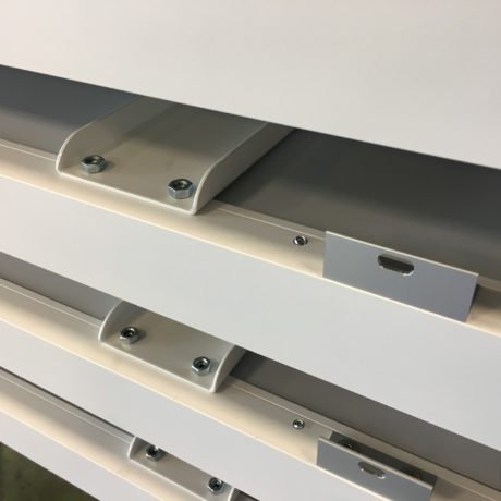 Voormontage plaatdeel op aluminium profiel
