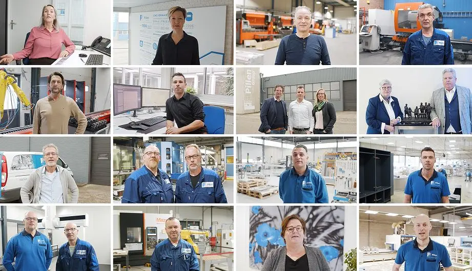 Op de foto zijn enkele medewerkers van de Pillen Group te zien.