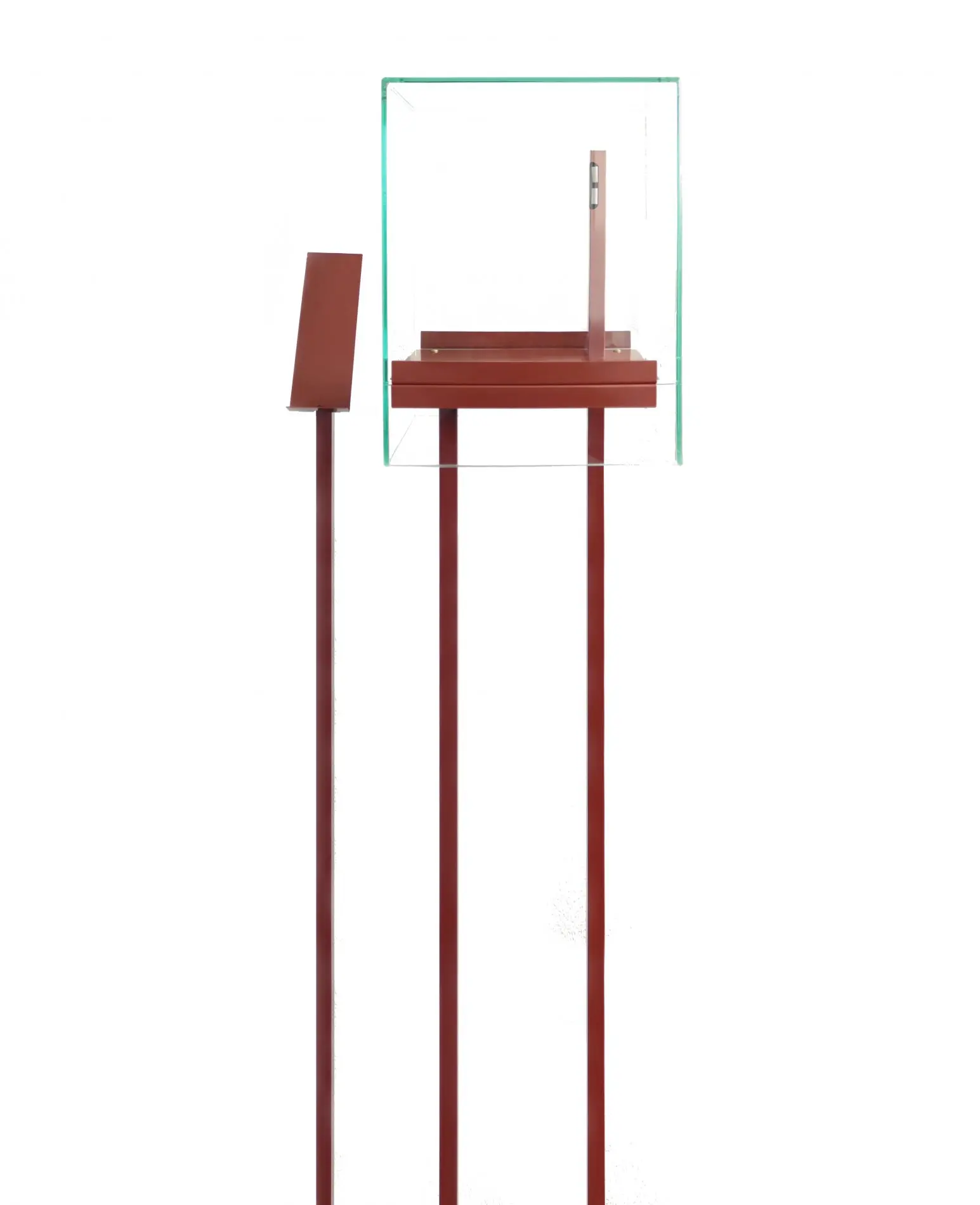 9603bA frieda mellema for UNIQUOLE-bewerkt vitrinekast metaal en glas