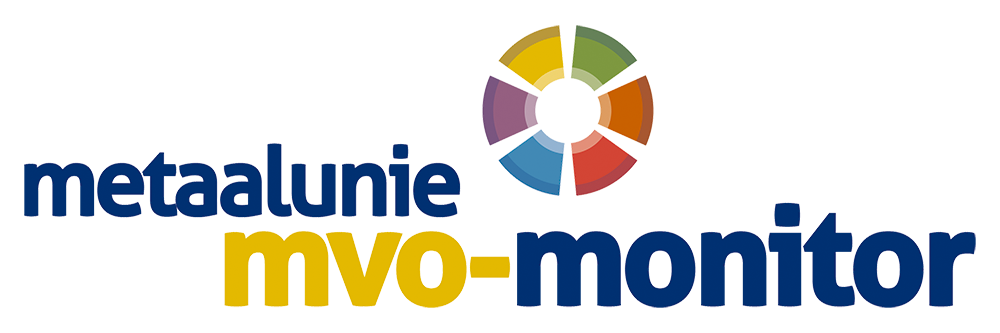 Het logo van de MVO-monitor namens de Metaalunie. Pillen Group is namens deze MVO-monitor gecertificeerd.