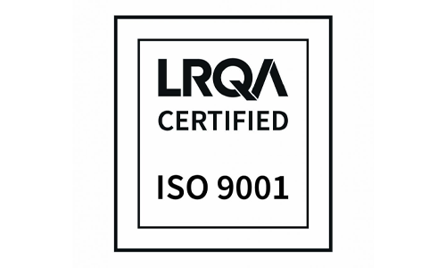 Het logo van LRQA-certificering.