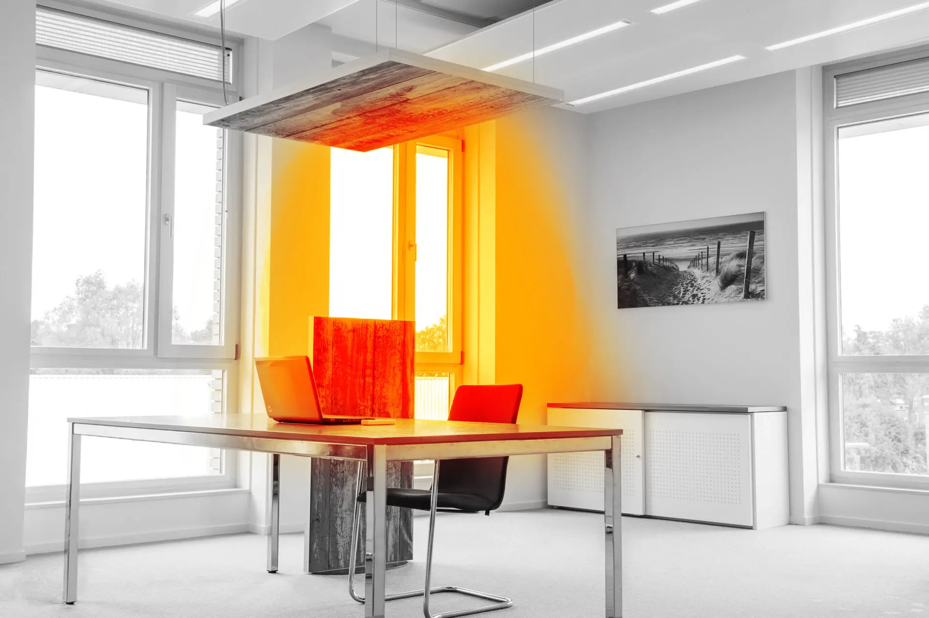 HeatFun Plafondelement plafond paneel infrarood bureau
