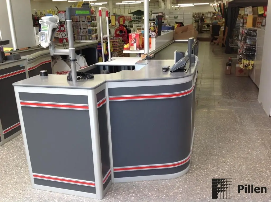Pillen Checkouts PTK02 3 Enkel kassameubel productent