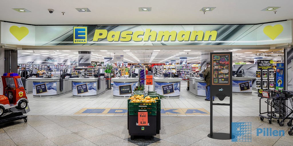 Digital Presentation Display Supermarkt Retail With Dispenser