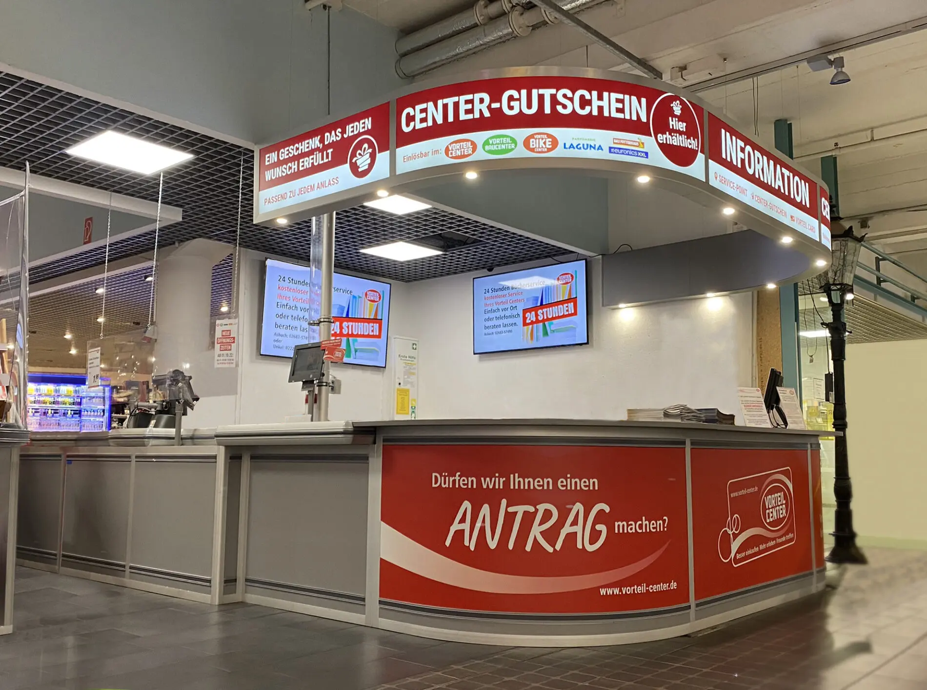 Servicebalie counter winkel Pillen Checkout Systems